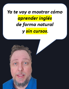 Claudio explicando que mostrará cómo aprender inglés de forma natural y sin cursos